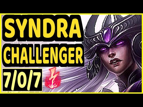 REKKLES (SYNDRA) - 7/0/7 KDA CHALLENGER GAMEPLAY - EUW