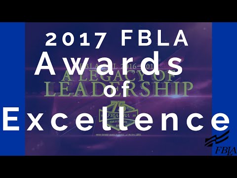 2017 FBLA NLC - Awards of Excellence Ceremony