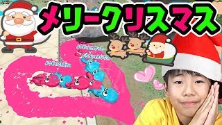 【X勢スプラ2実況】『クリスマス企画』メリークリスマスゲームやったら皆んなラブラブになったwww【スプラトゥーン2 splatoon2 】サンタさんとトナカイの不思議な面白ゲーム【DJらいと】