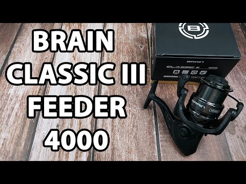 Котушка Brain Classic III Feeder 4000 / 4+1 підшипник / 4.9:1 — фідерна, металева шпуля