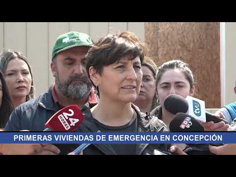 Entregan primeras viviendas de emergencia en Concepción