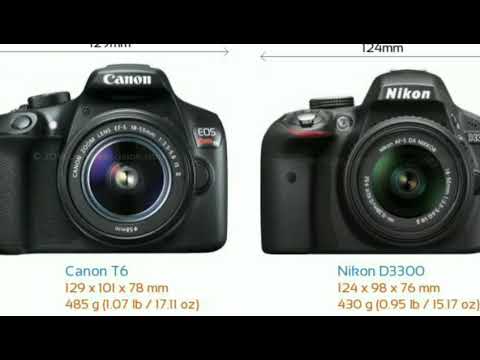 Canon 1300D Vs Nikon D3300 of camera