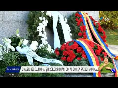 Omagiu Regelui Mihai și soldaților români uciși în Slovacia