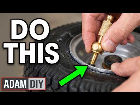 How to replace tire air valve stem - small tires