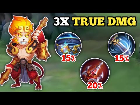 SEMI TANK SUN TRIPLE TRUE DAMAGE ABUSE! (100% broken!🙉) SUN BEST BUILD -MLBB