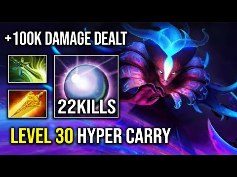 Brutal 100K Total Damage Level 30 Spectre 1 Shot Haunt Vs Hyper Carry Bloodseeker Dota 2