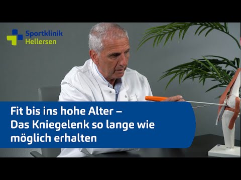 Fit into old age: Maintain your knee joint for as long as possible