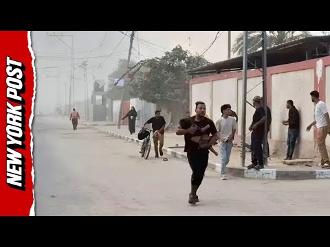 Israel Launches Airstrike on Gaza, Forcing Palestinians To Flee | New York Post