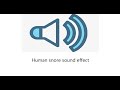 Human Snore Sound Effect