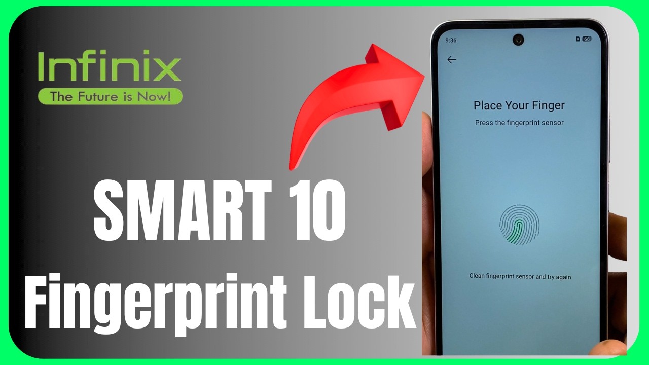 Infinix Smart 10 Fingerprint Lock Setting!