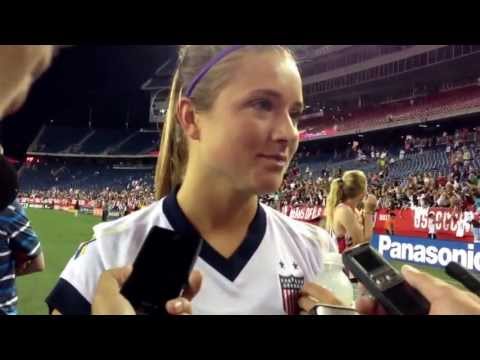 Kristie Mewis 1st USWNT goal - Coach/Teammate Reactions - USA 4, S. Korea 1 - June 15, 2013