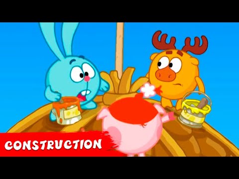KikoRiki 2D | Best episodes about Construction | Cartoon for Kids