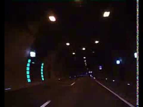 Rennsteig: Fahrt durch die vier Tunnel auf der A 71 von Schweinfurt nach Ilmenau