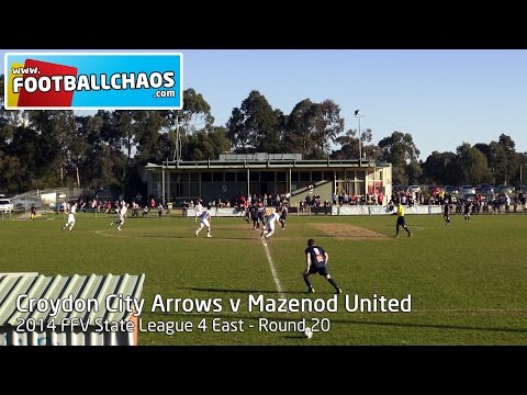 2014 FFV Rd 20 - Croydon City Arrows v Mazenod United