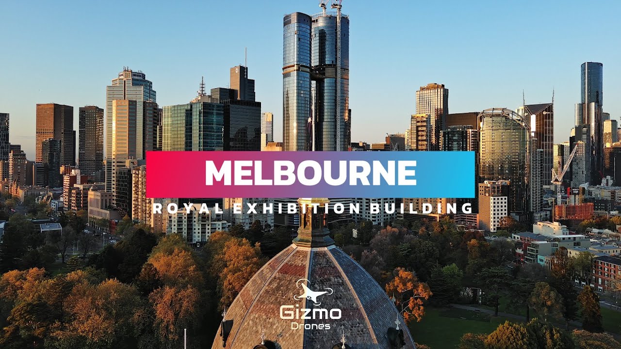 Discover the aerial vistas of Royal Exhibition Building.