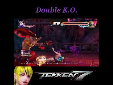 Double K.O. • Kunimitsu Vs King | Tekken 7 #shorts