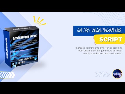 Ads Manager Script video demo