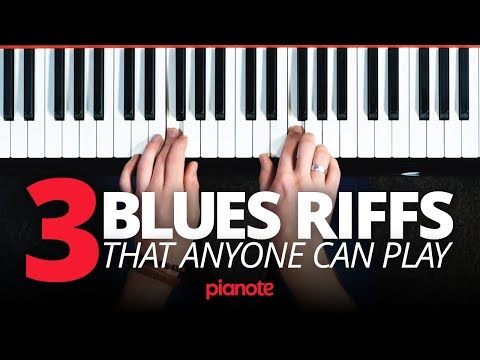 3 Blues Piano Riffs That Anyone Can Play