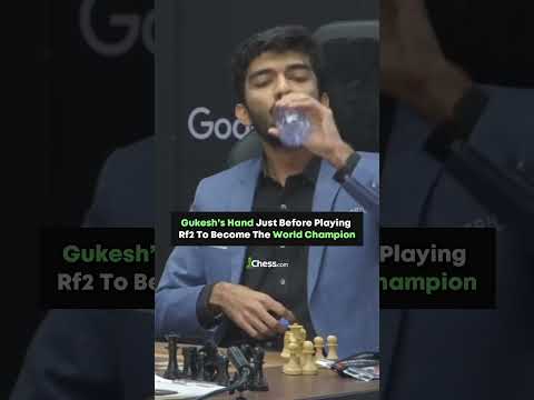 Just before making the winning moves of the World Championship ft. Gukesh! #shorts #chess