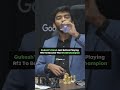 Just Before Making The Winning Moves Of The World Championship Ft Gukesh Shorts Chess