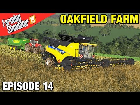 NEW COMBINE Farming Simulator 19 Timelapse - Oakfield Farm FS19 Episode 14