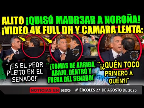 ALITO NOROÑA'S FIGHT IN 4K HD! THEY GOT ALL THE MONEY IN THE MEXICAN SENATE! TRUMP CLAUDIA SHEINBAUM