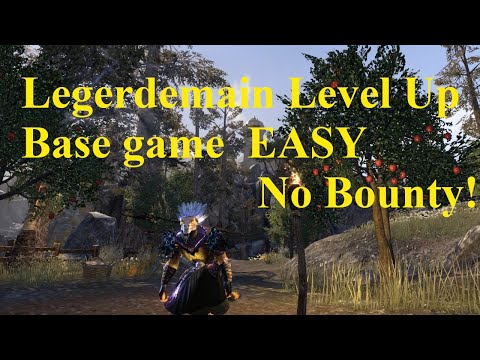 ESO Legerdemain Level Up! EASY Base Game Area! No Bounty!
