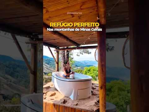 Cabana em Minas Gerais #cabana #chalé #vistaparamontanhas #banheira #marmelópolis #mg #minasgerais