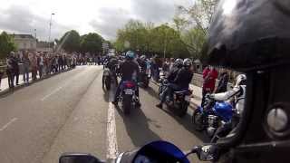 preview picture of video 'Les motards ont du coeur 53 (2013) - Arrivée à Laval'