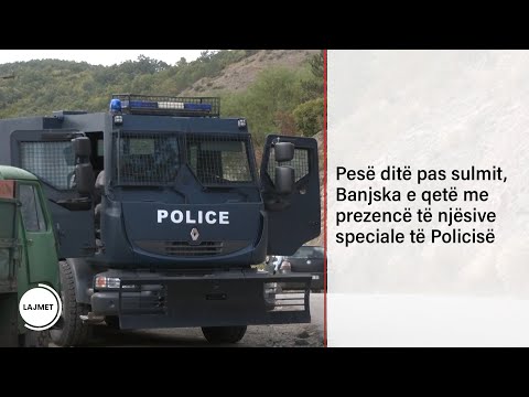 Pesë ditë pas sulmit, Banjska e qetë me prezencë të njësive speciale të Policisë