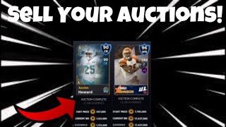HOW TO GET ALL OF YOUR AUCTIONS TO SELL IN MADDEN MOBILE 21! Make Millions! Madden Mobile 21