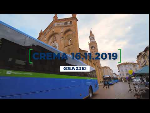 Crema 16.11.2019 Presentazione nuovi autobus in piazza