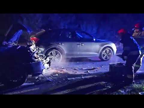 Wypadek w Sampławie na DK-15 . Droga krajowa Lubawa - Nowe Miasto Lub zablokowana