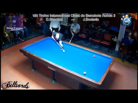 3 Cushion Billiard Amazing Daniel Sanchez 40 points in 7 innings must watch