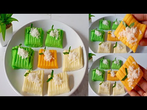 Getuk Lindri Berlapis-lapis Tanpa cetakan atau gilingan || Resep Getuk Lindri tanpa alat