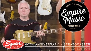 Video thumbnail for Squier 40th Anniversary Stratocaster - Gold Edition - EMPIRE MUSIC by Empire Music