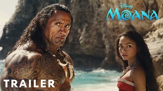 MOANA Live Action - Official Trailer (2024) Zendaya, Dwayne Johnson | Disney+