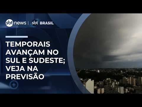 Previsão do tempo: ciclone extratropical provoca temporais no Sul e Sudeste do país | #SBTBrasil