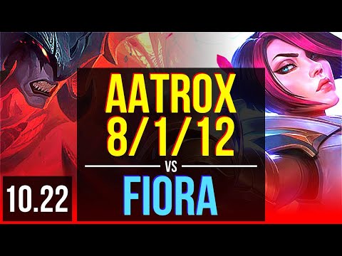 AATROX vs FIORA (TOP) | 8/1/12, 700+ games, Legendary | KR Diamond | v10.22