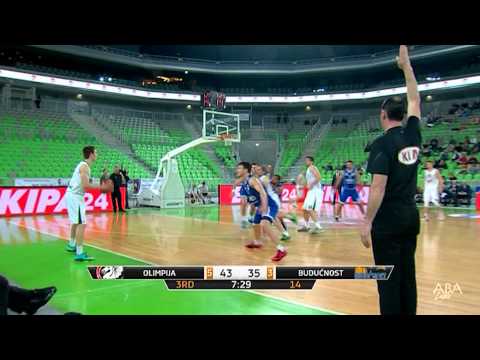 ABA Liga 2014/15, Round 22 match: Union Olimpija - Budućnost VOLI (15.2.2015)