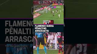 FLAMENGO RECLAMOU MUITO DE PÊNALTI NESSE LANCE DO ARRASCAETA CONTRA O SÃO PAULO #shorts