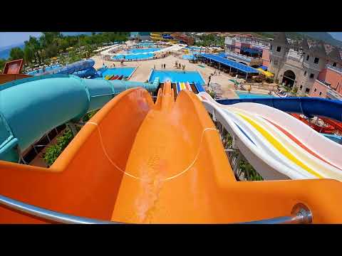 Kamikaze WaterSlide at Yali Castele WaterPark, Izmir, Turkey (Türkiye)