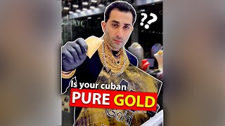Is Your Cuban PURE GOLD 14K Miami Cuban TEST GUIDE #shorts