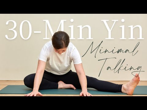 30-Minute Silent Yin Yoga | Minimal Cues Yoga for a Full-Body Stretch. No Props