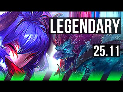 KINDRED vs TRUNDLE (JGL) | 18/1/10, Legendary, Rank 14 Kindred | EUW Challenger | 25.11