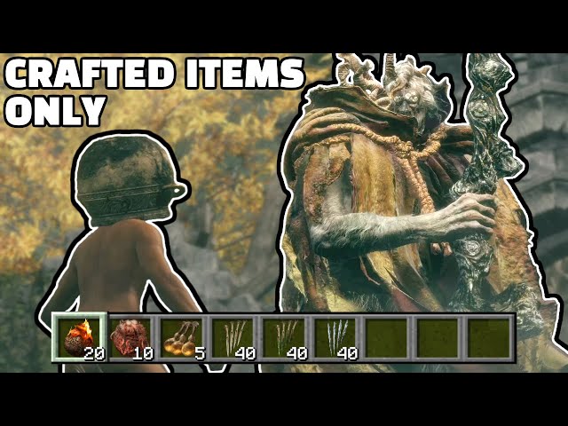 Can you beat Elden Ring using ONLY crafted items?