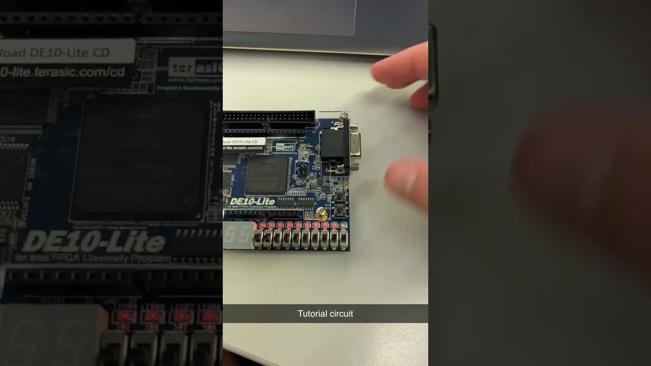 Quartus Tutorial circuit (programmed)