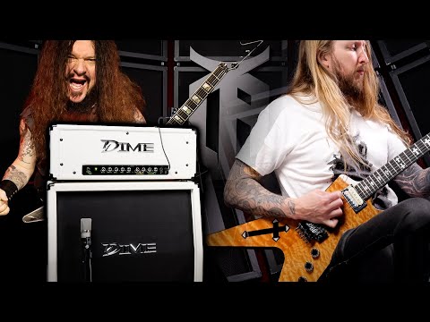 Dime D100 White Half Stack w/ D412 Eminence 4x12 Cabinet – Extremely Rare Dimebag Darrell Signature Amp image 11
