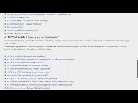 Owner Op. Q141. What do I do if there is any vehicle issues?