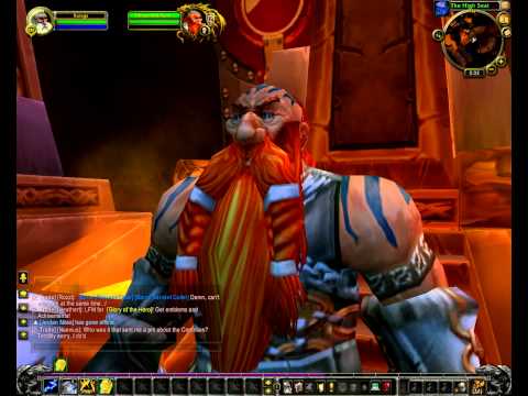 WoW - The New Throne of Ironforge and Red Shirt Guy!